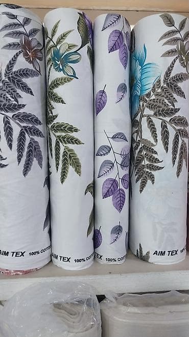 Şamlar: Məhsul: AIM TEX 100% pambıq parçalar – çiçək və həndəsi naxışlı — 1