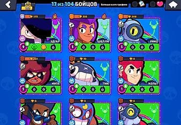 start betty: Brawl Stars oyun hesabı Xüsusiyyətlər: - Kuboklar: 1357 (Pütə — 5