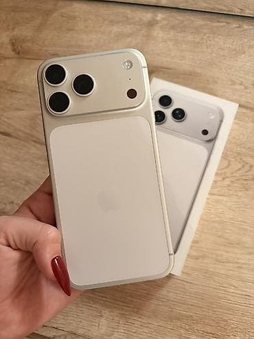 iphone kreditle: IPhone 17 Pro Max, 256 GB, Ağ, Barmaq izi, Face ID, Sənədlərlə — 1