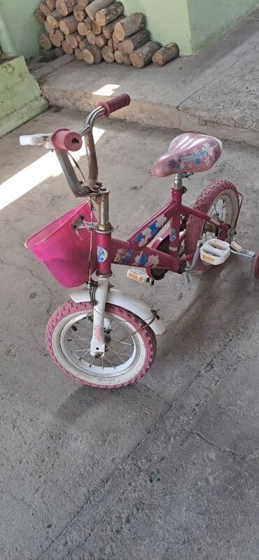 polis qiz ve oglan sekilleri: Uşaq velosipedi – “Kids Pilot” temalı, çəhrayı-ağ rəngdə — 2