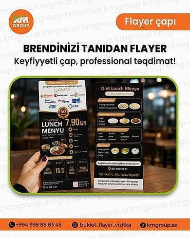 Xidmətlər: Flayer çapı – brendinizi peşəkar tanıdan poliqrafiya həlli - — 4