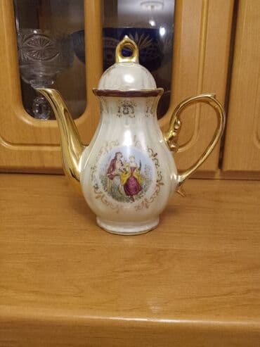 Dəm çaydanları: İşlənmiş, rəng - Ağ, Dəm caydanı, Farfor, 1,5 bucket volume l, Rusiya — 1