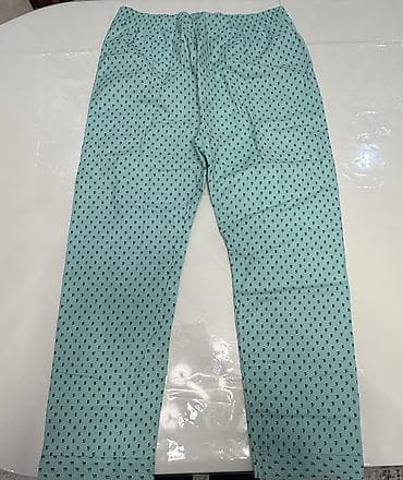 cool paltar: İki hissəli pijama dəsti - Kişi üçün - Rəng: açıq firuzəyi - Naxış — 3