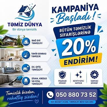 Təmizlik | Evlər | Təmirdən sonra təmizlik — 1