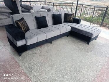 Künc divan, Yeni, Açılan, Bazalı, Vеlur parça, Pulsuz çatdırılma