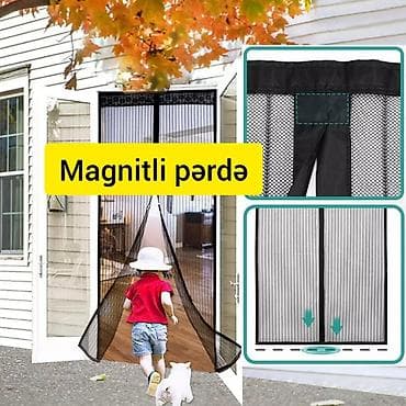 usta qapi: Maqnit perde Maqnit Ployester Net Avtomatik Bağlanan maqnitli Pərdə — 1