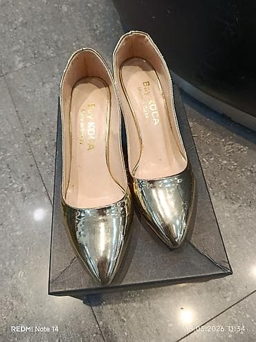 ayaqab: Qızılı rəngli qadın tuflisi – Bay KOCA (Made in Turkey) - Model — 2