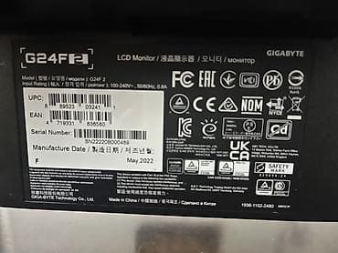 gaming set: Gigabyte G24F2 Gaming Monitor satılır • 24” IPS panel, 165Hz (180Hz — 4
