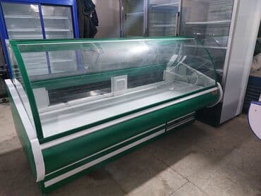 Iki metrəlik təzə işlənməmiş vitrin soyuducu