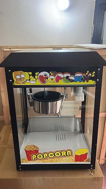 nar aparati: Popcorn aparatısı – vitrin tipli, elektriklə işləyən - Korpus: qara — 1