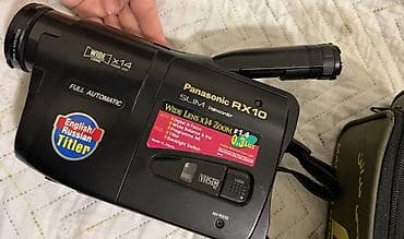 Panasonic NV-RX10EN Slim Palmcorder – VHS-C videokamera islekdi. 20ile