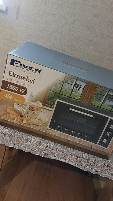elektron kitab: Fiver “Ekməkçi” Elektrikli Mini Fırın – 45 L, 1500 W - Tutumu: 45 — 4