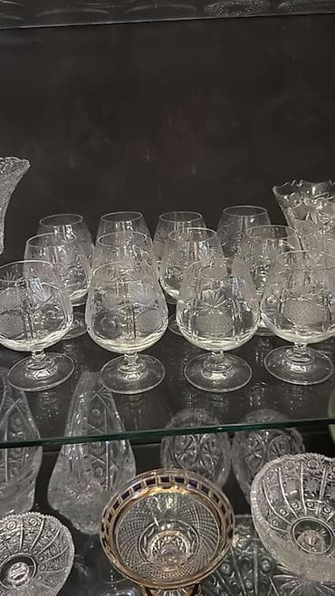 Qədəhlər, rəng - Ağ, Şüşə