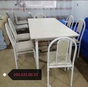 дачный набор стол и стулья: Dördbucaq masa, Mətbəx üçün, Dəhliz üçün, Eyvan üçün, Digər adam sayı, Açılmayan, Azərbaycan, Zəmanətli — 29