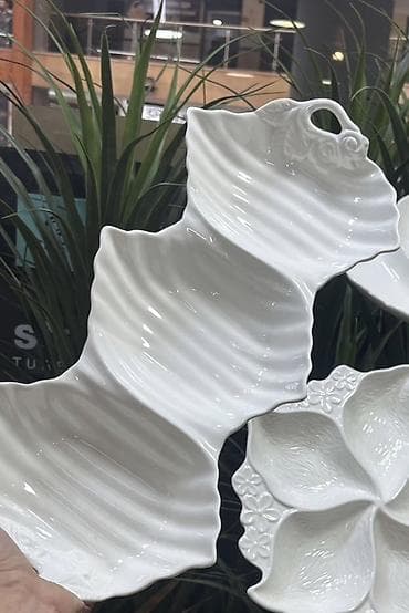 farfor boşqablar: Boşqablar, 1 əd, rəng - Ağ, Farfor — 2