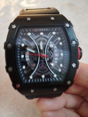 gumus saat: Yeni, Qol saatı, Curren, rəng - Qara — 9