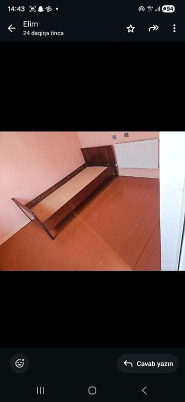 1 otaqlı kiçik yaşayış yeri (studiyaya yaxın plan) - Otaq: tək