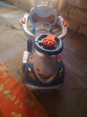 ev masin: Uşaq üçün “Magic Car” tipli minik maşını - Rəng: mavi-ağ, narıncı — 2
