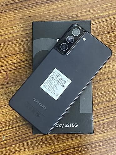 sade telefonlar: Samsung Galaxy S21 5G, rəng - Qara, Simsiz şarj — 1