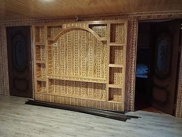 ucuz hovuz: Ağac işləri – tavan və pilləkən hazırlığı - Material: təbii ağac — 8