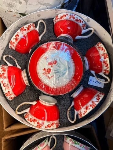 набор художника: Чайный набор, цвет - Белый, Фарфор, 6 персон — 14