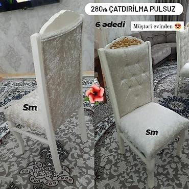 stol 2ci əl: Oturacaq stullar yeni — 1