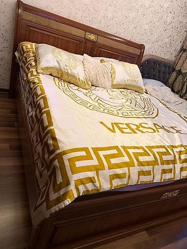 çarpayı matras: Mebel dəsti – taxta iki nəfərlik çarpayı və ortopedik döşək. ölçü — 3