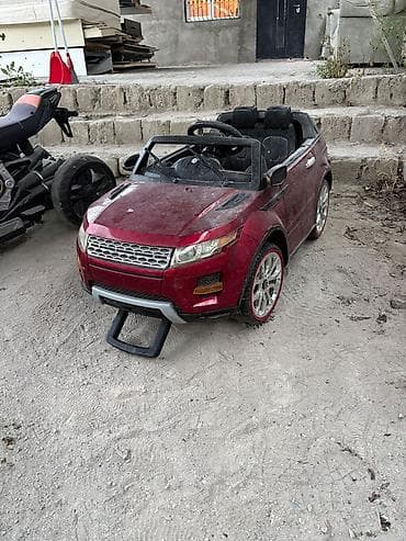elekt: Uşaq üçün elektrikli minik maşını - Korpus: qırmızı rəngli SUV — 1
