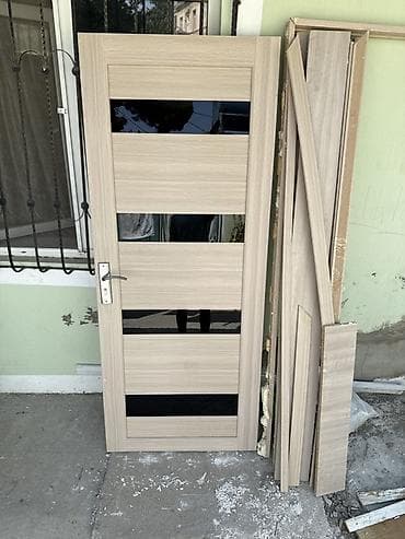 Yataq otağı üçün İşlənmiş Otaq qapısı 80x200 sm Plintus ilə, Zəmanətsiz, Ünvandan götürmə — 2