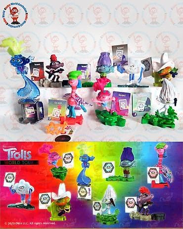 oyuncaqlar: Təsvir: - DreamWorks Trolls World Tour kolleksion fiqurları - Kinder — 1