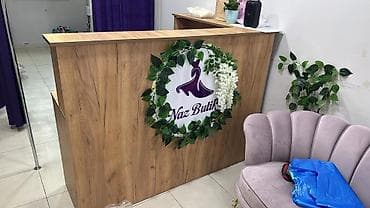 qəbul masası: Mağaza üçün avadanlıq dəsti - Qəbul masası: L‑şəkilli, ağac — 2