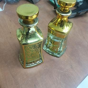 dibcek qablari: Rəng - Qızılı, Şüşə — 2