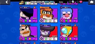 11 kabro: Brawl Stars Hesabı Kupa: 56400+ Karakterlər: Bütün karakterlər — 7
