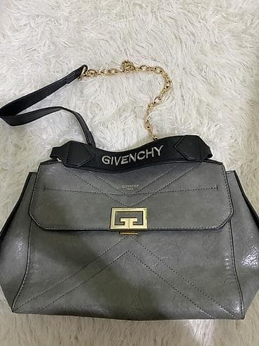 yango canta: Givenchy qadın çantası - Rəng: boz (mat-metalik effektli) - Material — 2