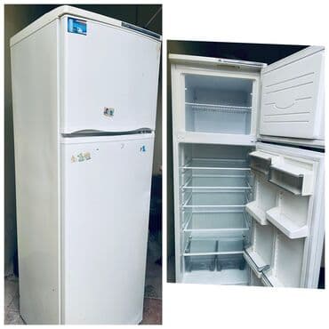 soyducu anbar: İki qapılı soyuducu - Üst hissədə dondurucu bölmə, metal rəf ilə - — 1