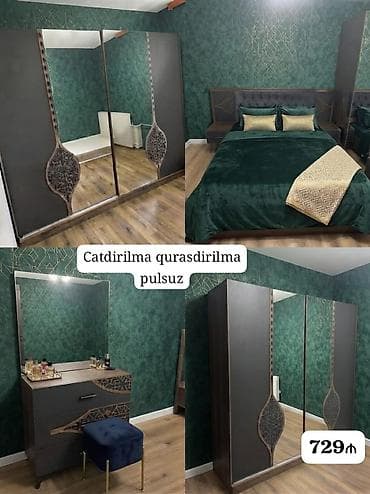 tek dolablar: İkinəfərlik çarpayı, İşlənmiş — 1