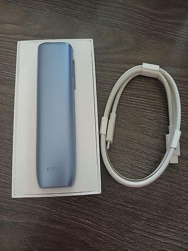 antik etir: IQOS cihazı – göy rəngli Xüsusiyyətlər: - İstiliklə tütün istifadə — 1