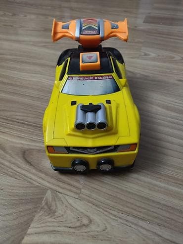 en ucuz masinlar: Uşaq oyuncağı – “Rev‑Up Racer” tipli sarı yarış maşını Xüsusiyyətlər — 2