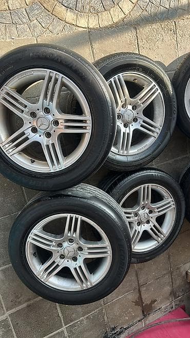 Mercedes-Benz orijinal yüngül lehimli disk və şin dəsti - Komplekt: 4