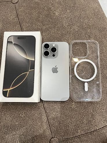 apple macbook: IPhone 16 Pro, 256 GB, Gümüşü, Face ID — 3