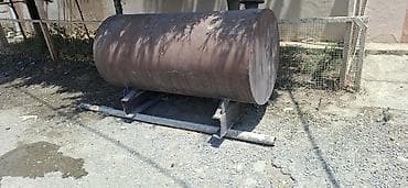 Metal yanacaq/su çəni - Silindrik formalı möhkəm metal çən - Üst — 2