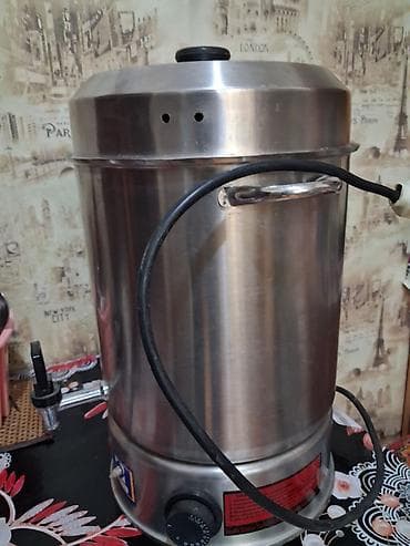 istilik pec: Paslanmayan poladdan elektrikli samovar/çay su qızdırıcısı - — 4