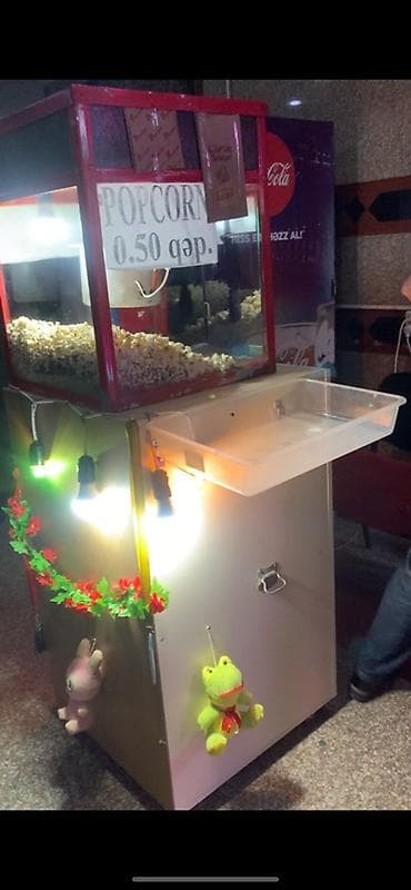 Оборудование для мойки: Mobil popkorn aparatı və stendi - Elektriklə işləyən popkorn maşını — 2