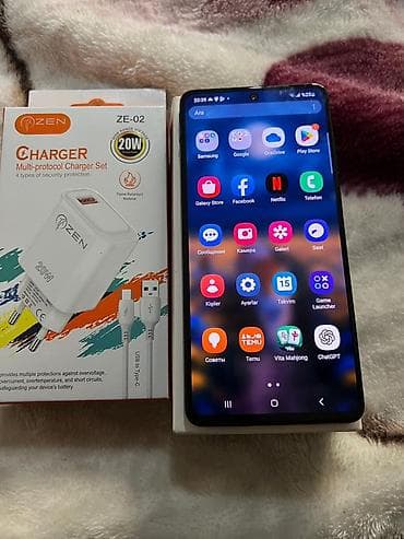 samsung galaxy not 10 plus: Samsung Galaxy A71 5G, 128 GB, rəng - Qara, Barmaq izi, Face ID — 3