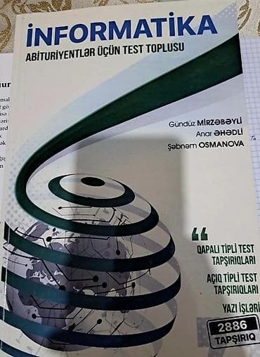 dərs kitabları: Məhsul: “İnformatika – Abituriyentlər üçün test toplusu” kitabı • — 1