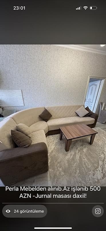 Perla Mebeldən alınıb.Evə uyğun olmadığı üçün satılır. Qiymət: 450AZN at lalafo.az Perla Mebeldən alınıb.Evə uyğun olmadığı üçün satılır. Qiymət: 450AZN