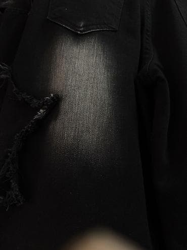 Cinslər: 7-15 yaş arası qəz uşaqları üçün Qara cins denim Baggy şalvar - — 3