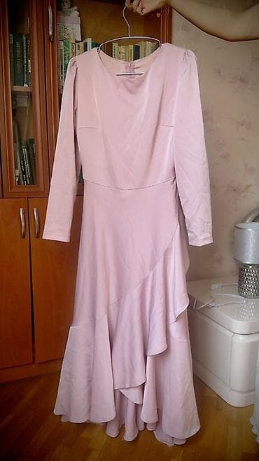 don madelləri: Zərif pudra çalarlı uzun don - Rəng: açıq çəhrayı (pudra) - Model — 1