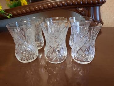 mürəbbə qabi: Stəkanlar, Şüşə, 6 ədədli dəst, 200 ml — 3