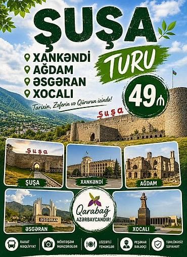 Туризм: -Rahat nəqliyyat, möhtəşəm mənzərələr, ləzzətli yeməklər, peşəkar — 4